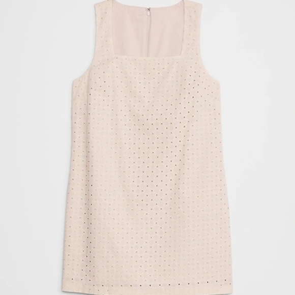 Banana Republic Eyelet Mini Shift Dress - Picture 2 of 2